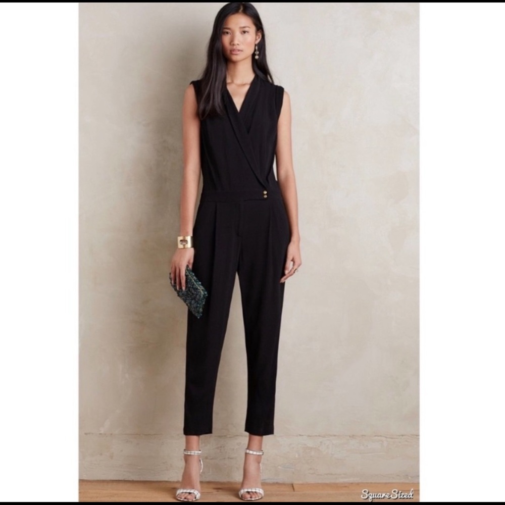 Anthropologie Elevenses Black Chanteuse Jumpsuit
✨